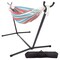 Hastings Home Double Hammock and Stand, Red/Blue 399339UGK - alternate 1